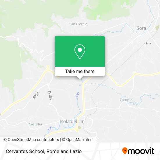 Cervantes School map