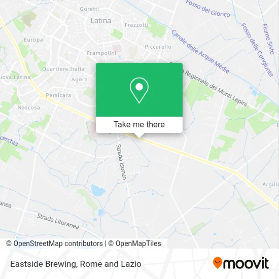 Eastside Brewing map