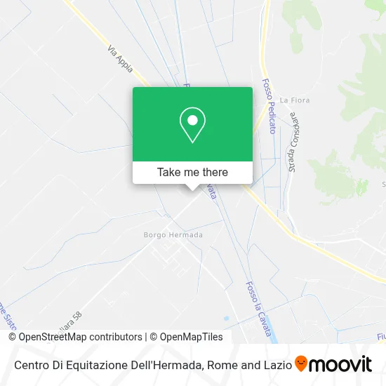 Centro Di Equitazione Dell'Hermada map