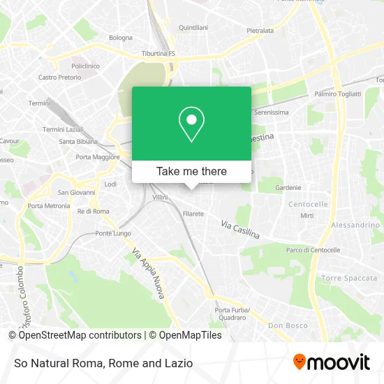 So Natural Roma map