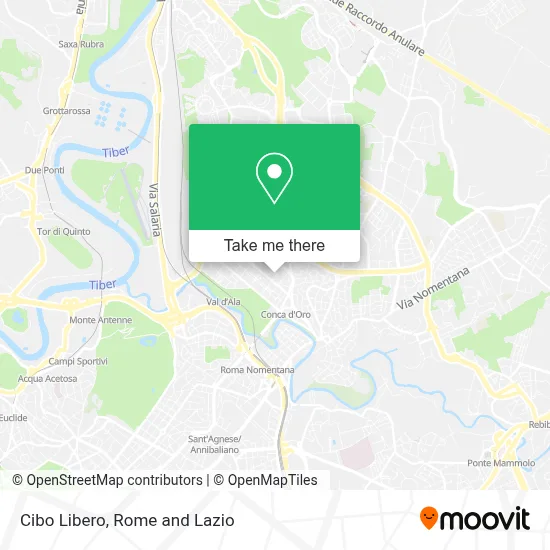 Cibo Libero map