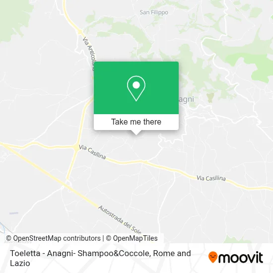 Toeletta - Anagni- Shampoo&Coccole map