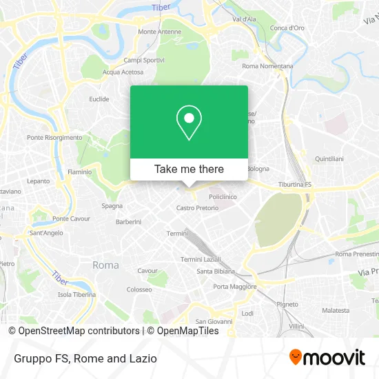 Gruppo FS map