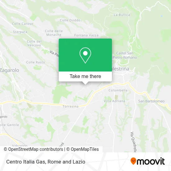 Centro Italia Gas map