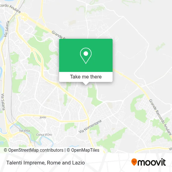 Talenti Impreme map
