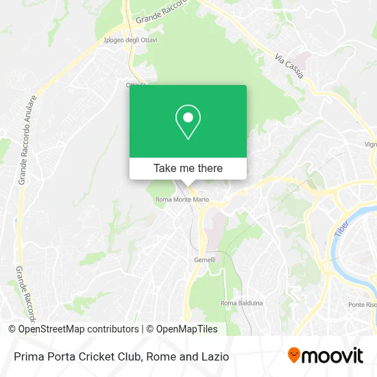 Prima Porta Cricket Club map