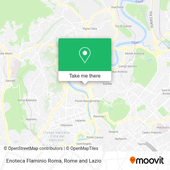 Enoteca Flaminio Roma map