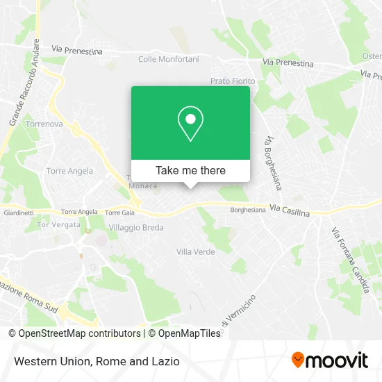 Western Union map