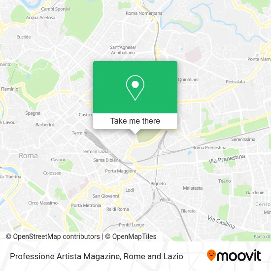 Professione Artista Magazine map
