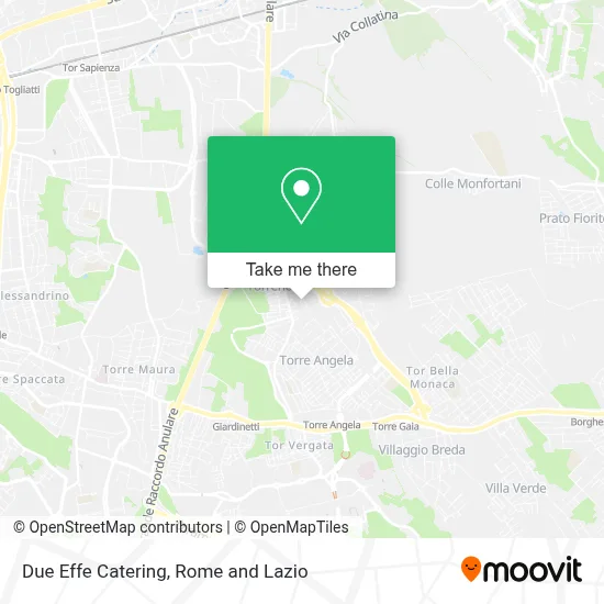 Due Effe Catering map