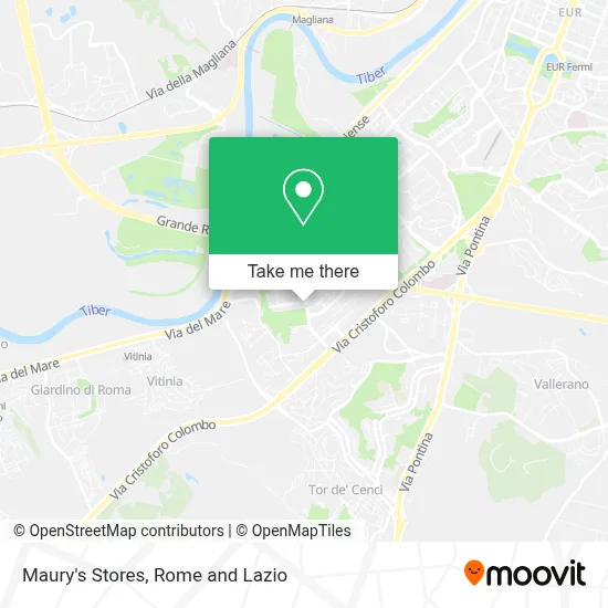 Maury's Stores map