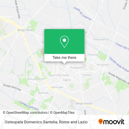 Osteopata Domenico Santelia map