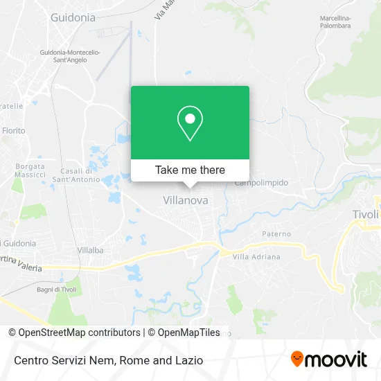 Centro Servizi Nem map