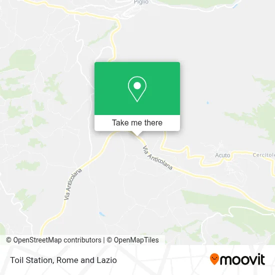 Toil Station map