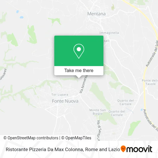 Ristorante Pizzeria Da Max Colonna map