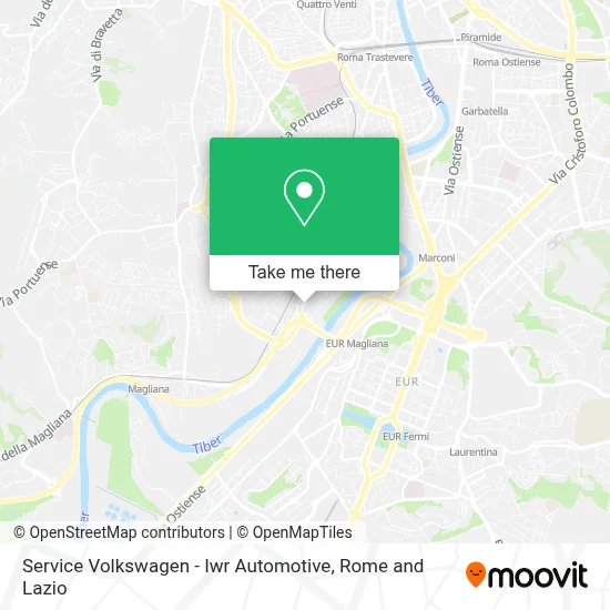 Service Volkswagen - Iwr Automotive map
