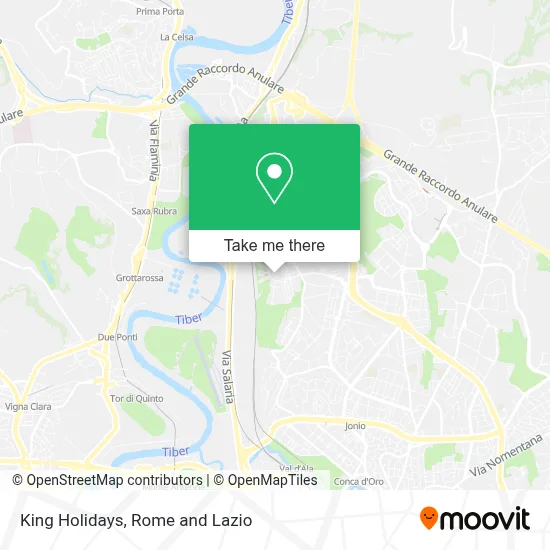 King Holidays map