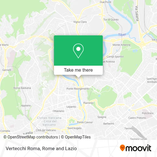 Vertecchi Roma map