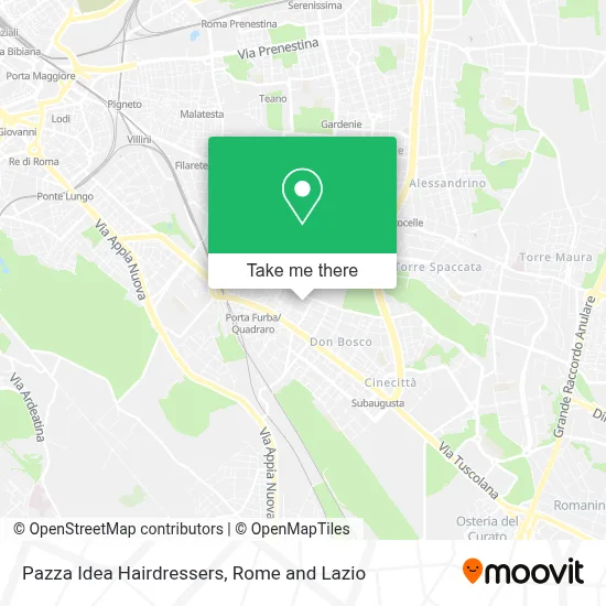 Pazza Idea Hairdressers map