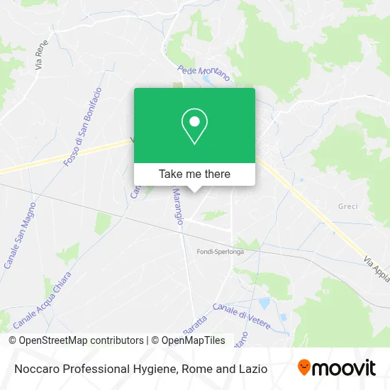Noccaro Professional Hygiene map