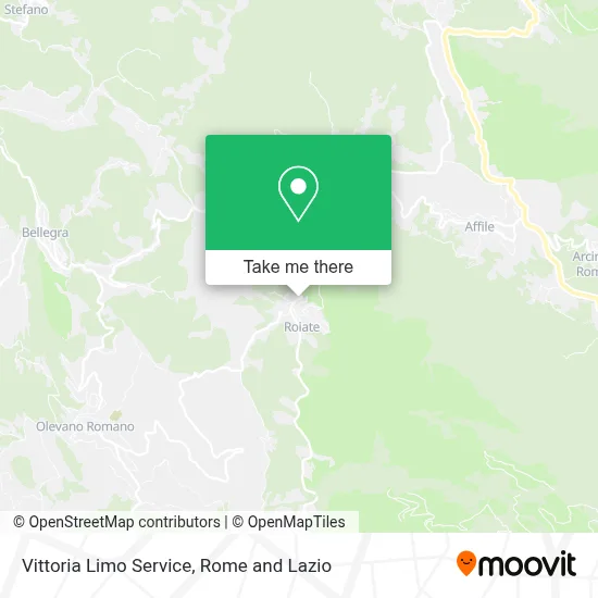 Vittoria Limo Service map