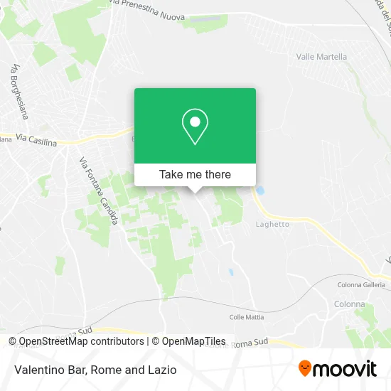 Valentino Bar map