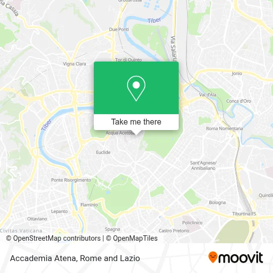 Accademia Atena map