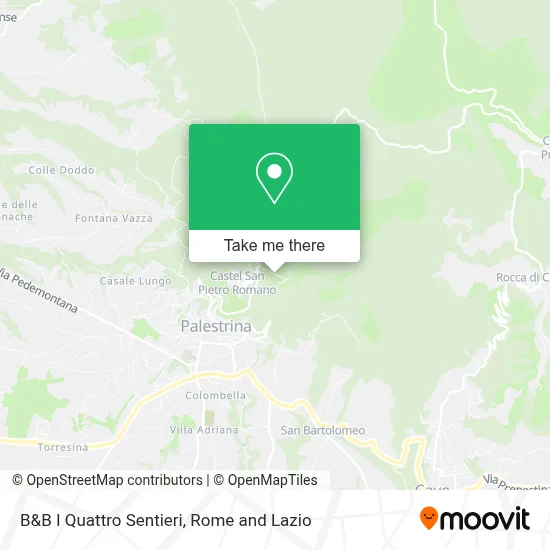 B&B I Quattro Sentieri map