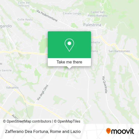 Zafferano Dea Fortuna map