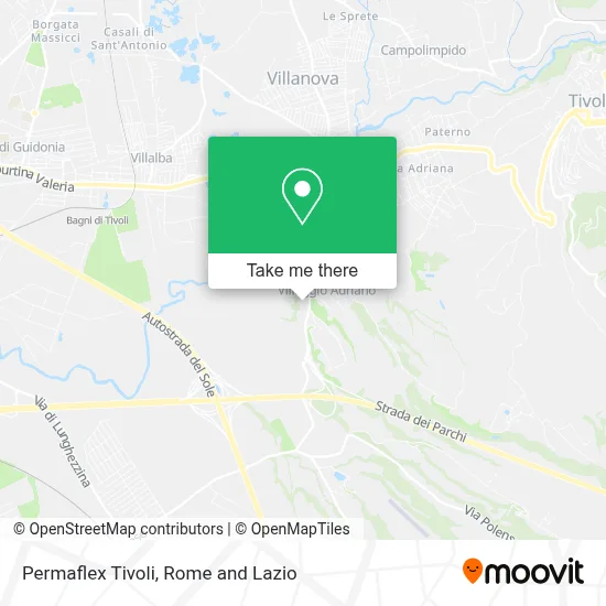 Permaflex Tivoli map