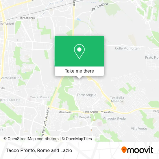 Tacco Pronto map