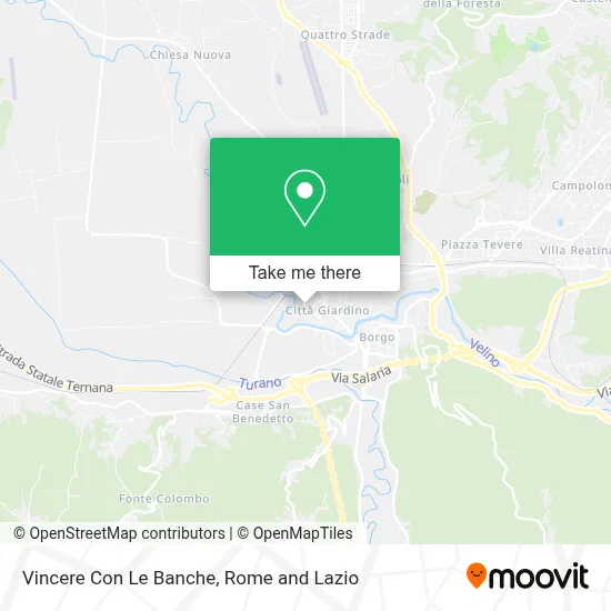 Vincere Con Le Banche map