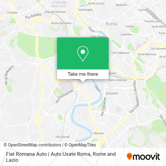 Fiat Romana Auto | Auto Usate Roma map