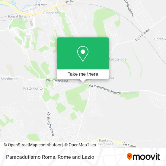 Paracadutismo Roma map