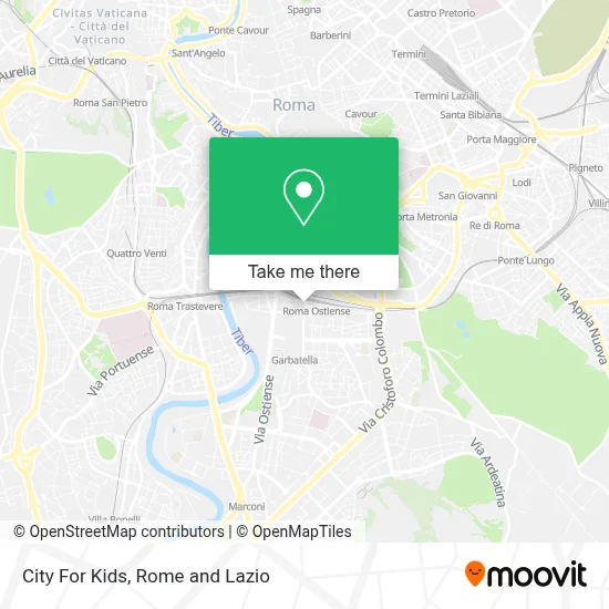 City For Kids map