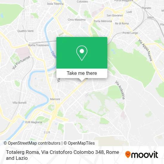 Totalerg Roma, Via Cristoforo Colombo 348 map
