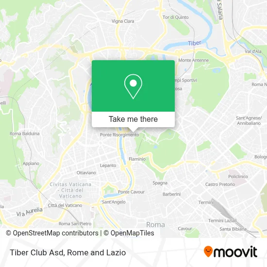 Tiber Club Asd map