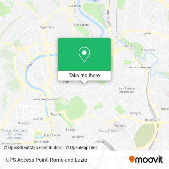 UPS Access Point map
