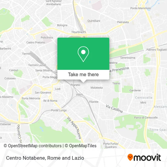 Centro Notabene map