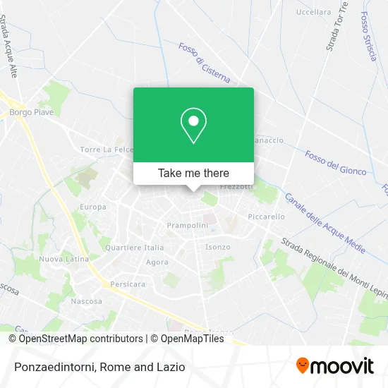 Ponzaedintorni map