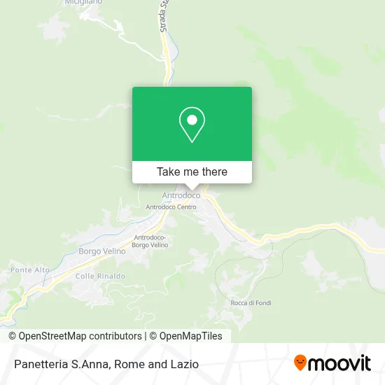 Panetteria S.Anna map