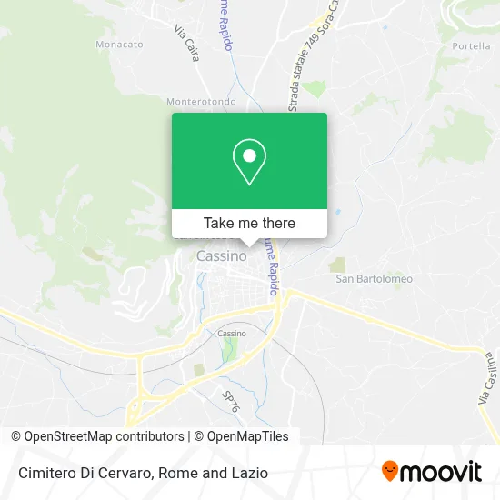 Cimitero Di Cervaro map