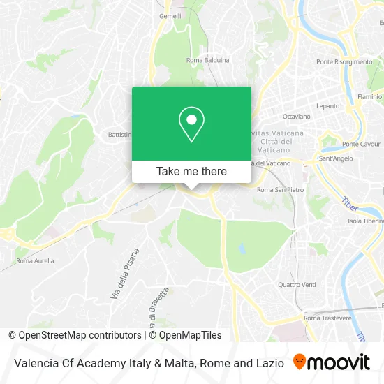 Valencia Cf Academy Italy & Malta map