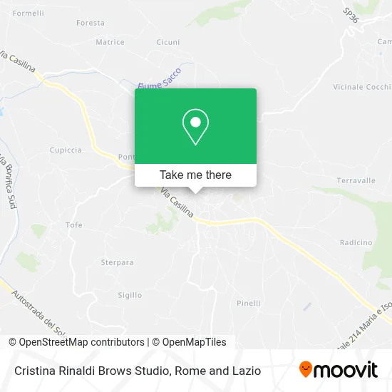 Cristina Rinaldi Brows Studio map