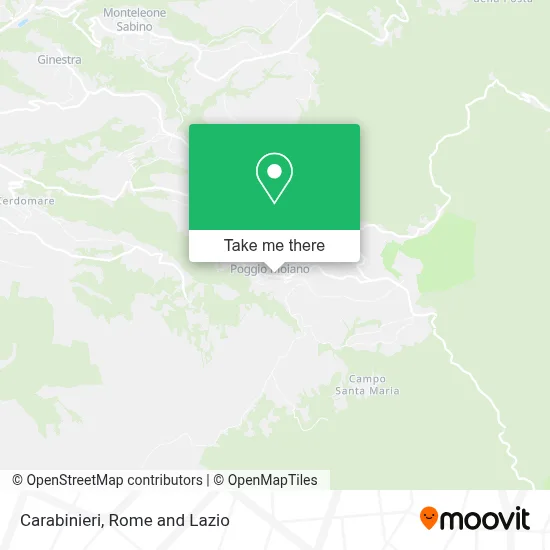Carabinieri map