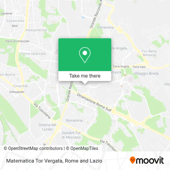Matematica Tor Vergata map