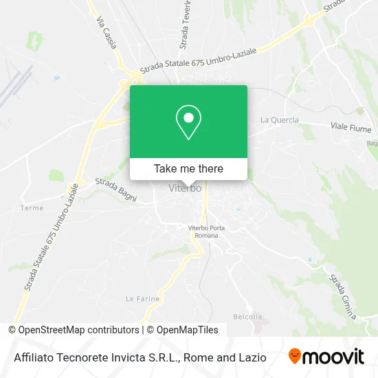 Affiliato Tecnorete Invicta S.R.L. map