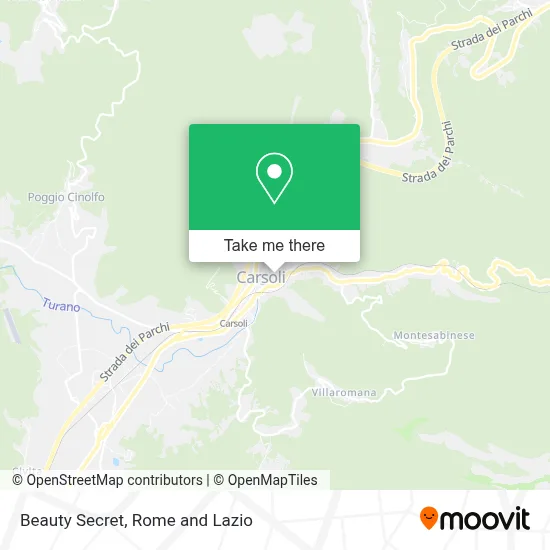 Beauty Secret map