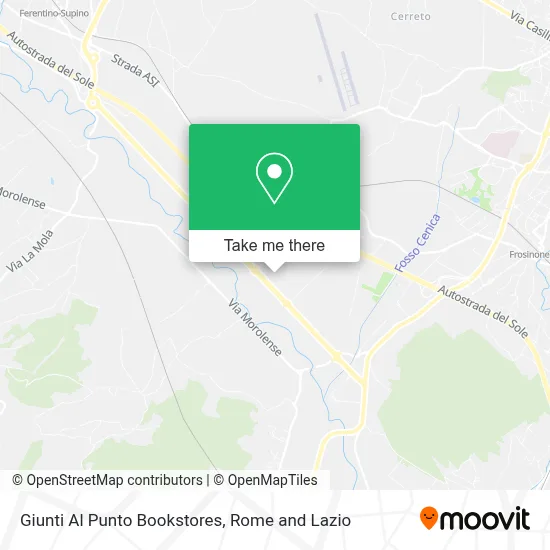 Giunti Al Punto Bookstores map