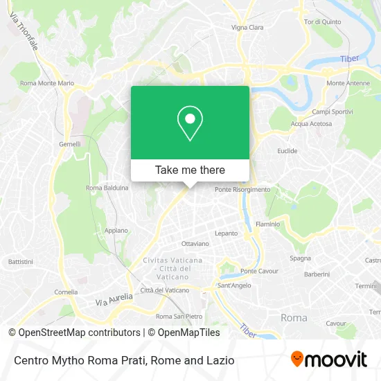 Centro Mytho Roma Prati map